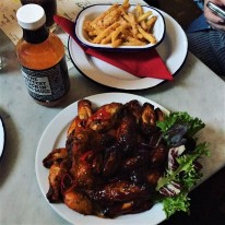 wings and bastard chips